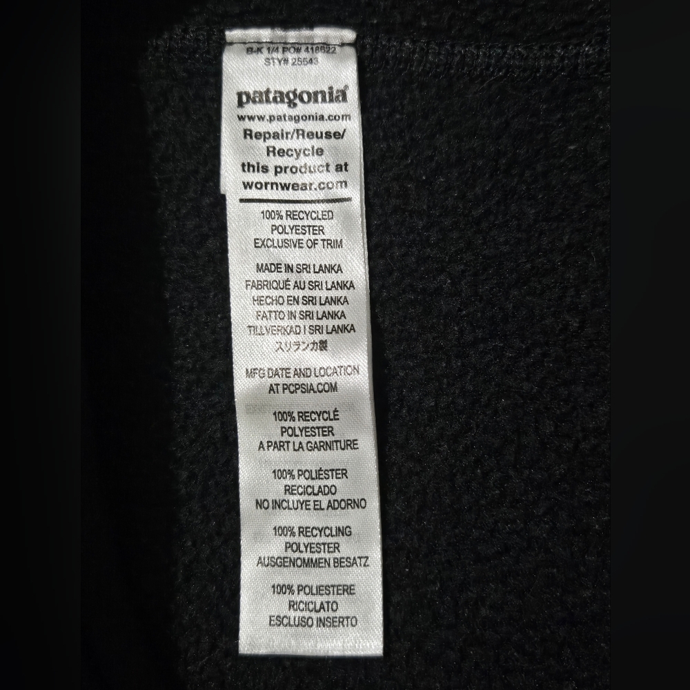 Patagonia Women's Black Full-Zip Fleece Jacket - Picture 6 of 9